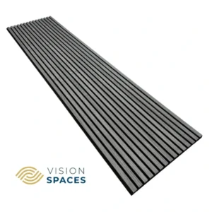 Greyacousticpanel Acoustic Slat Wall Panel Grey