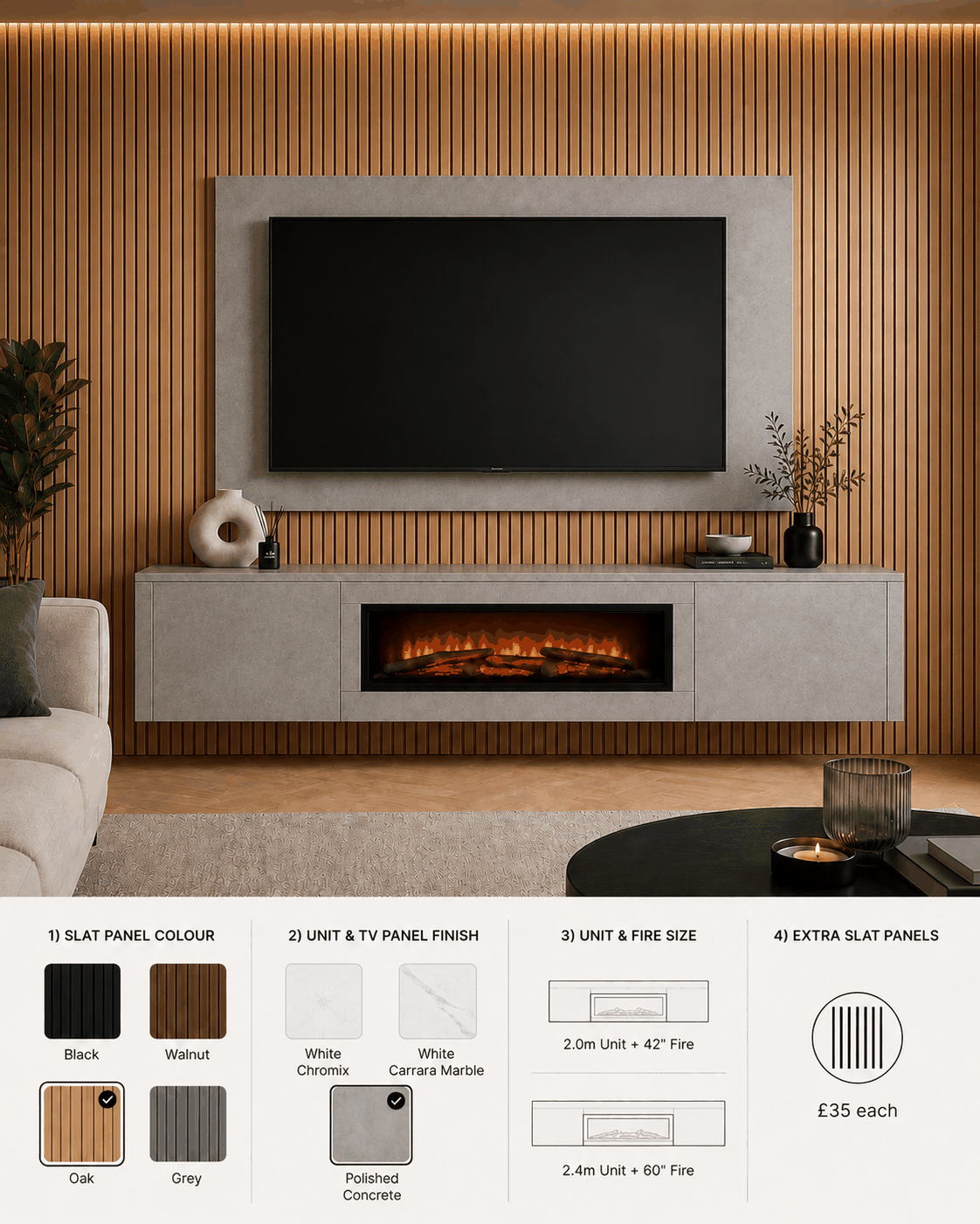 Custom Fire Media Wall Bundle